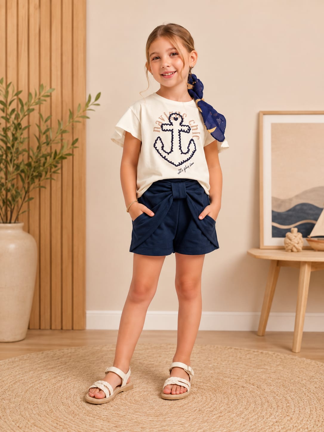 Menina com conjunto Navigue Chic